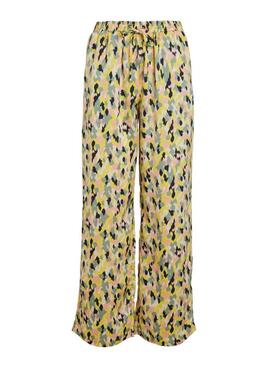 Pantaloni Vila Soffy Giallo per Donna