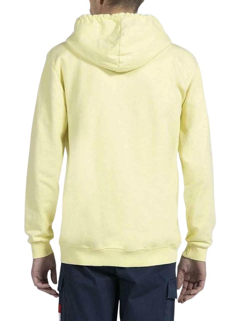 Felpa El Pulpo Hoodie Giallo per Uomo