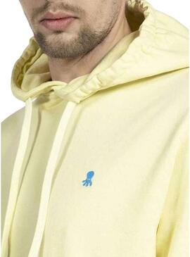 Felpa El Pulpo Hoodie Giallo per Uomo