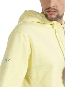 Felpa El Pulpo Hoodie Giallo per Uomo