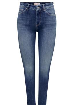 Pantaloni Jeans Only Blush Blu per Donna