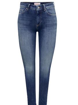 Pantaloni Jeans Only Blush Blu per Donna