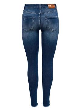 Pantaloni Jeans Only Blush Blu Navy per Donna