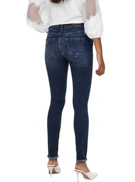 Pantaloni Jeans Only Blush Blu Navy per Donna