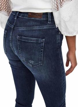 Pantaloni Jeans Only Blush Blu Navy per Donna
