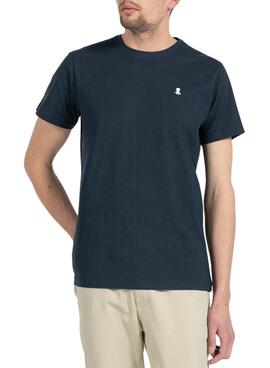 T-Shirt El Pulpo Basic Blu Navy per Uomo