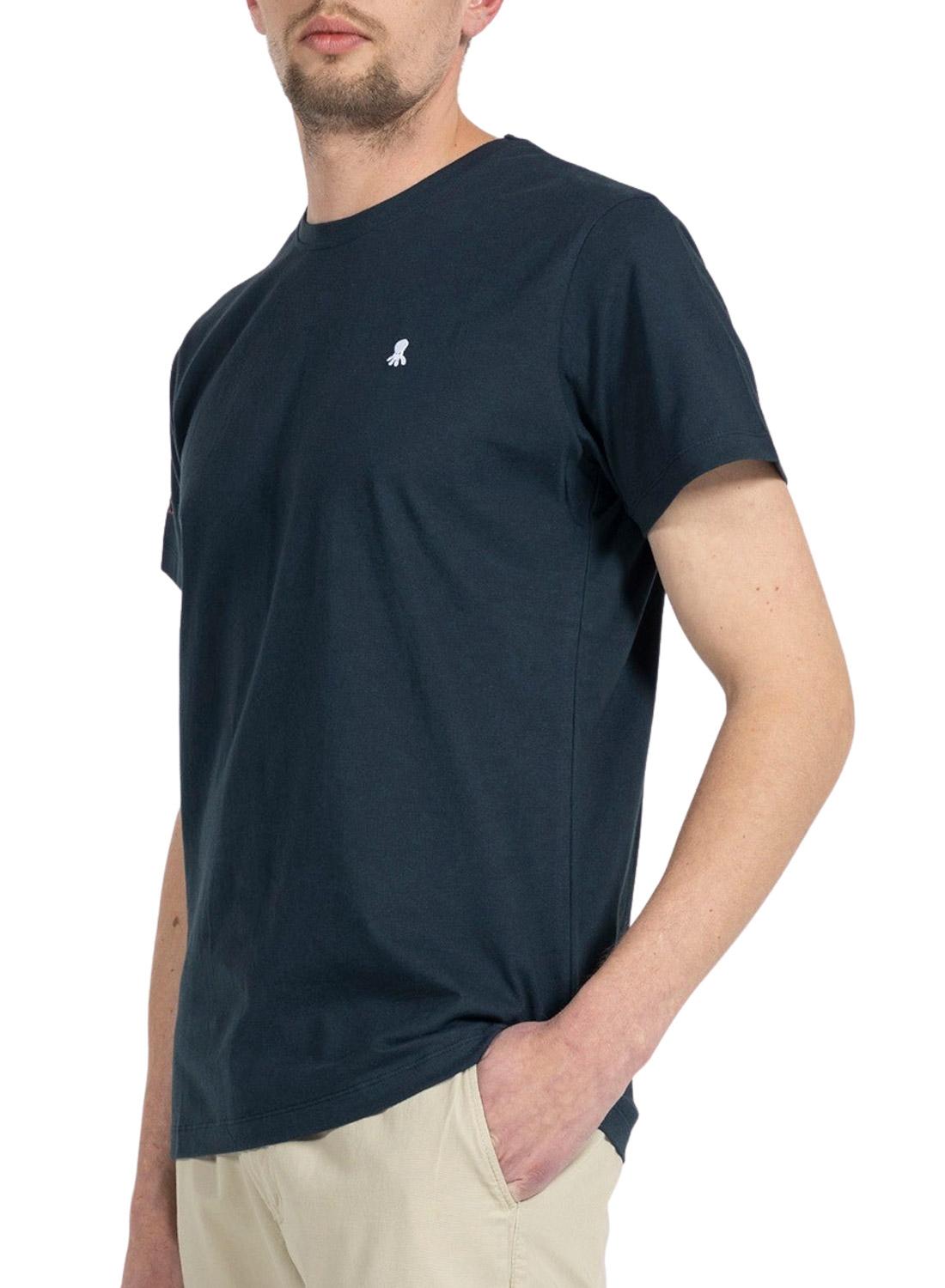 T-Shirt El Pulpo Basic Blu Navy per Uomo