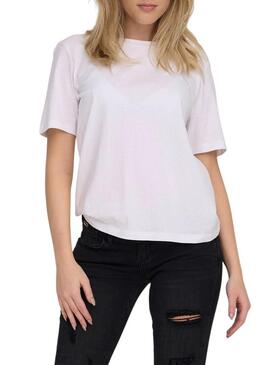 T-Shirt Only Lonely Bianco per Donna