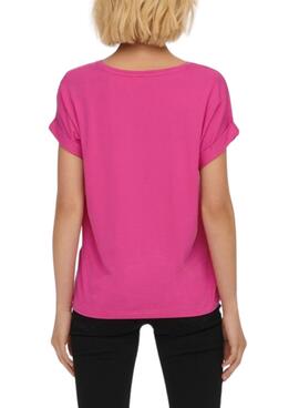T-Shirt Only Moster Fucsia per Donna