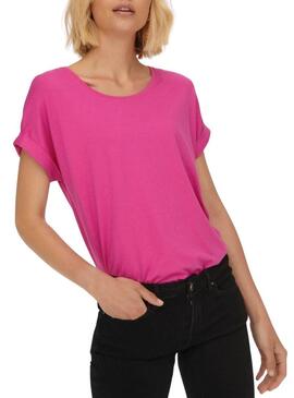 T-Shirt Only Moster Fucsia per Donna