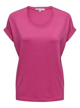 T-Shirt Only Moster Fucsia per Donna