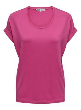 T-Shirt Only Moster Fucsia per Donna