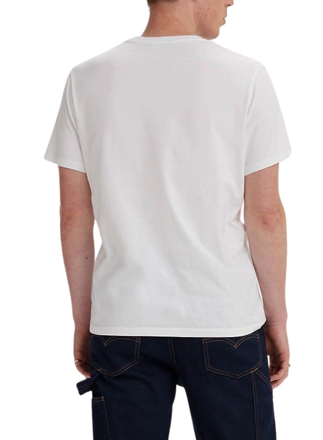 T-Shirt Levis Water Bianco per Uomo