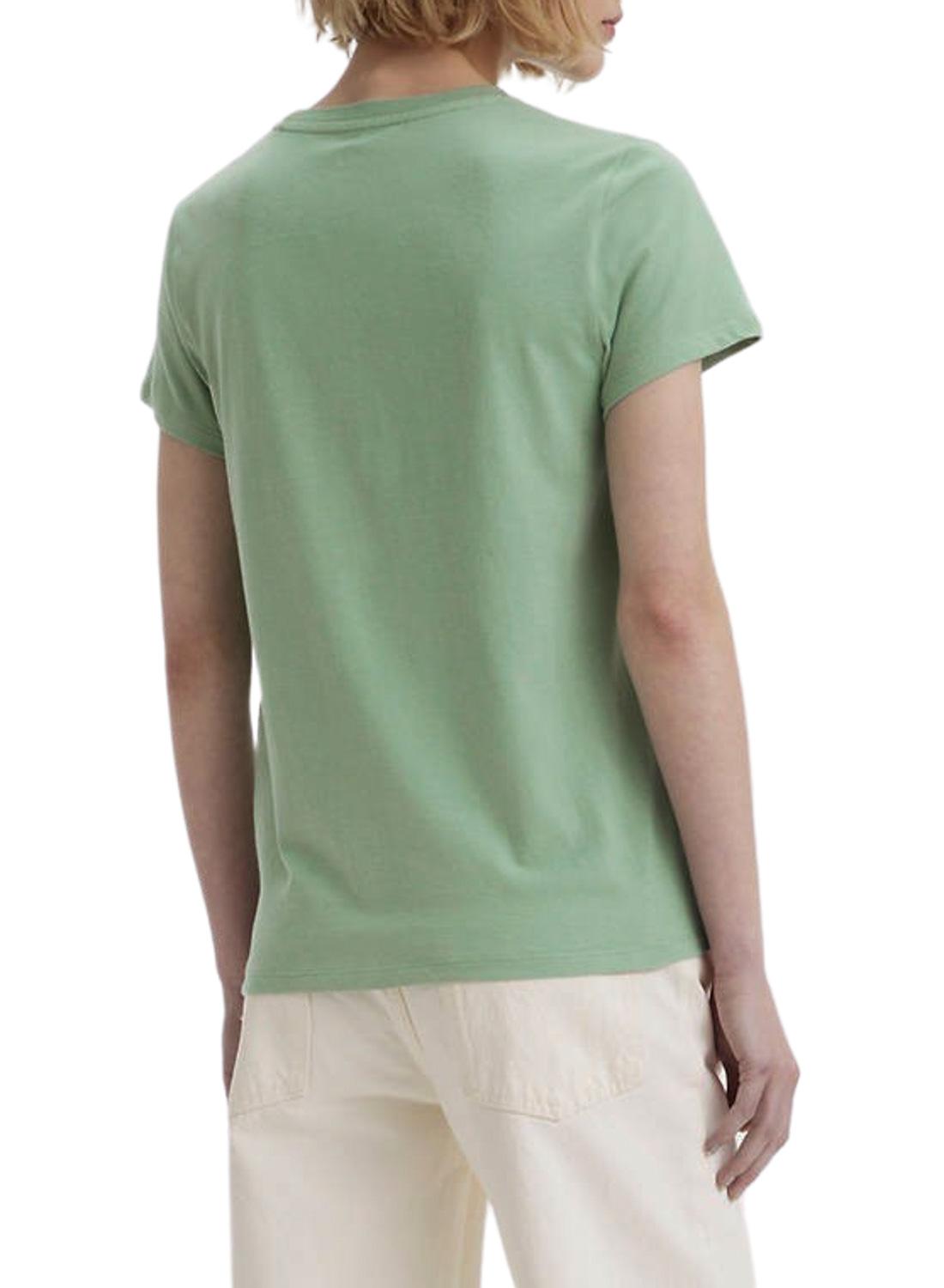 T-Shirt Levis Water Verde per Donna
