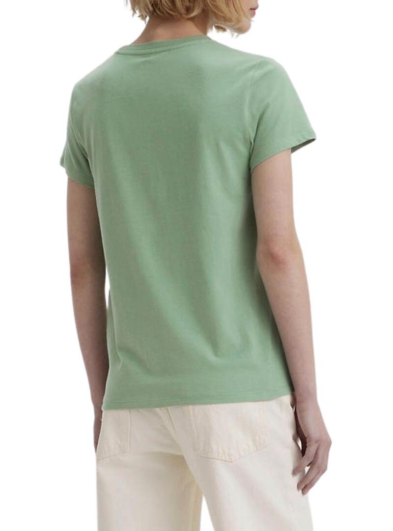 T-Shirt Levis Water Verde per Donna