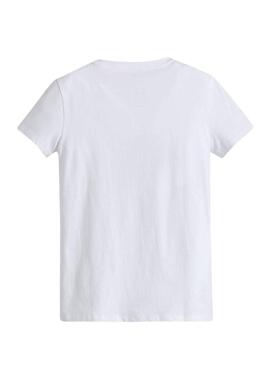 T-Shirt Levis Quilt Bianco per Uomo