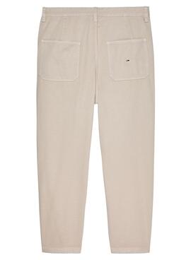 Pantaloni Tommy Jeans Bax beige per Uomo