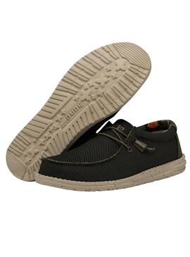 Sneakers Hey Dude Wally Sox Nero per Uomo