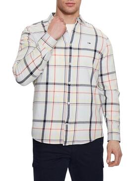 Camicia Tommy Jeans Classic Bianco per Uomo