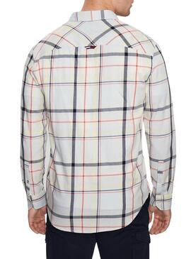 Camicia Tommy Jeans Classic Bianco per Uomo