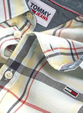 Camicia Tommy Jeans Classic Bianco per Uomo