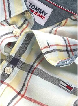 Camicia Tommy Jeans Classic Bianco per Uomo