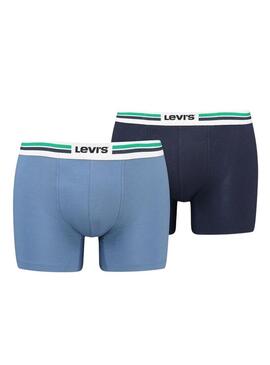 Mutande Levis Placed Blu per Uomo