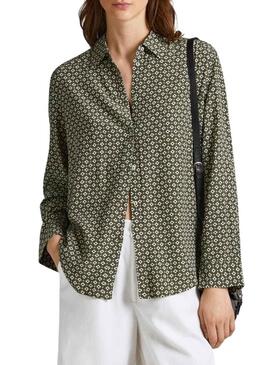 Camicia Pepe Jeans Fala Verde per Donna