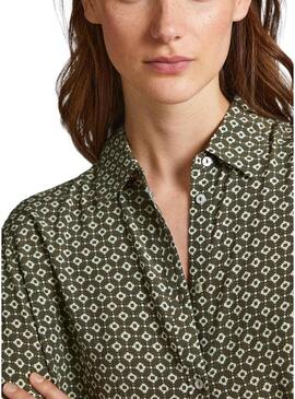 Camicia Pepe Jeans Fala Verde per Donna