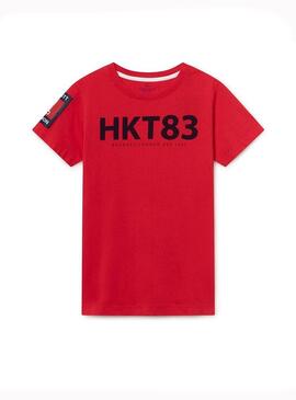 T-Shirt Hackett 83 Rosso Bambino