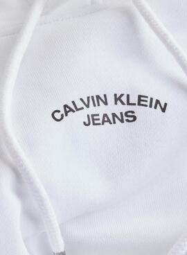 Felpa Calvin Klein Curve Graphic Bianco Uomo