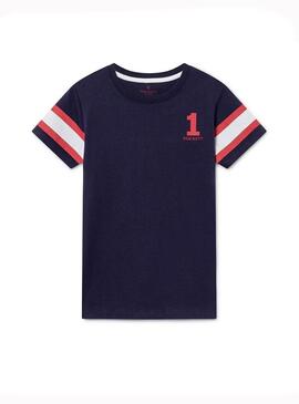 T-Shirt Hackett Sport Blu Navy Bambino