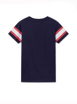 T-Shirt Hackett Sport Blu Navy Bambino