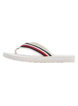 Flip flops Tommy Hilfiger Comfort Bianco per Donna