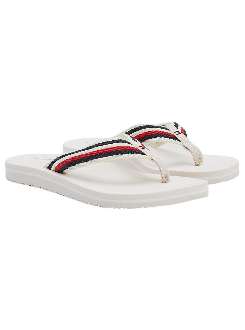 Flip flops Tommy Hilfiger Comfort Bianco per Donna