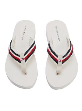 Flip flops Tommy Hilfiger Comfort Bianco per Donna