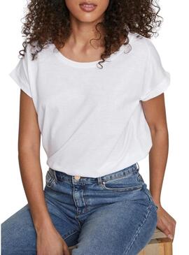 T-Shirt Vila Dreamers Bianco per Donna