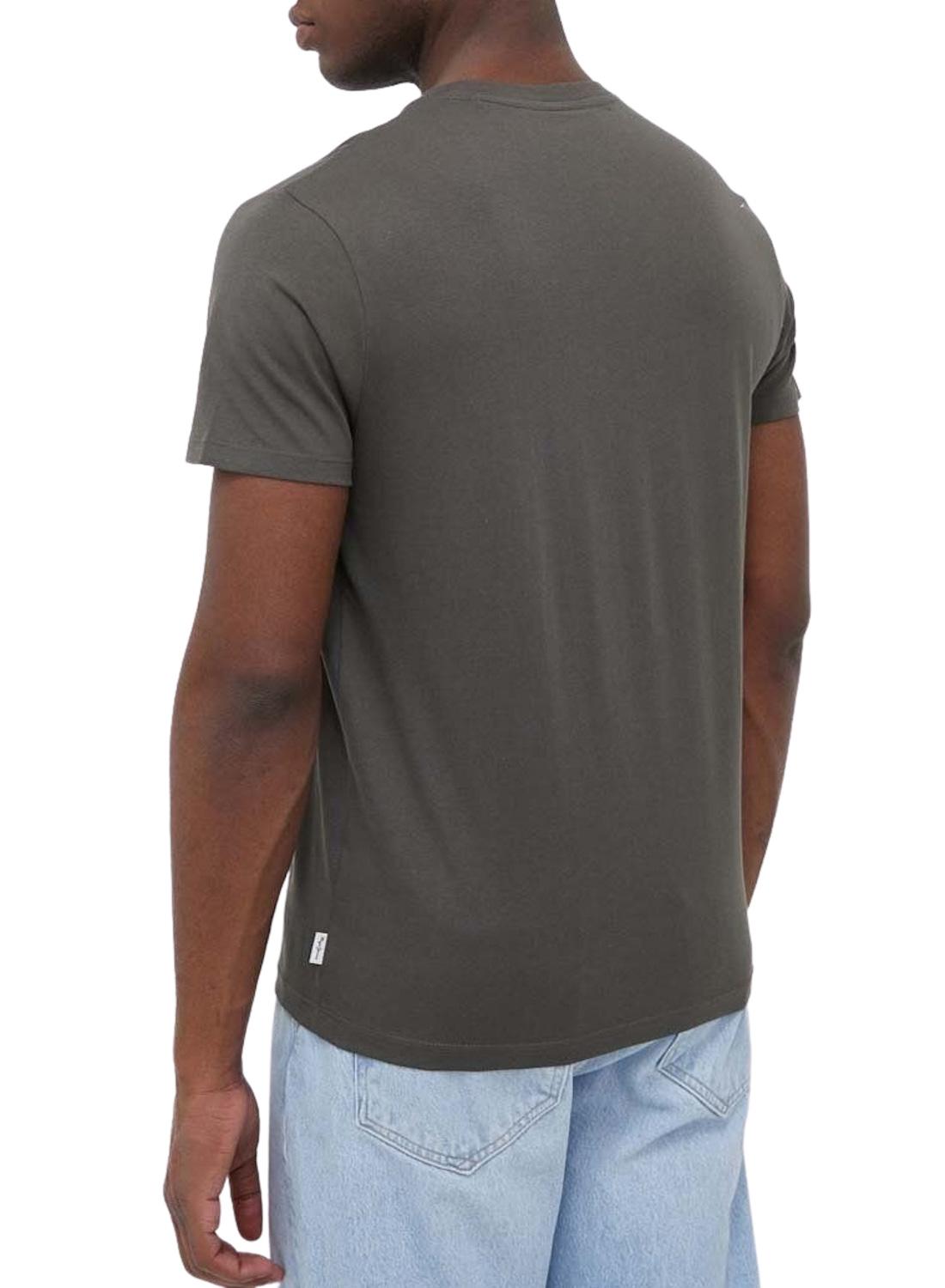 T-Shirt Pepe Jeans Ovingdean Grigio per Uomo
