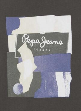 T-Shirt Pepe Jeans Oldwide Grigio per Uomo