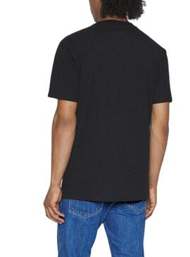 T-Shirt Tommy Jeans TJ Nero per Uomo