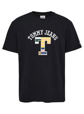 T-Shirt Tommy Jeans TJ Nero per Uomo