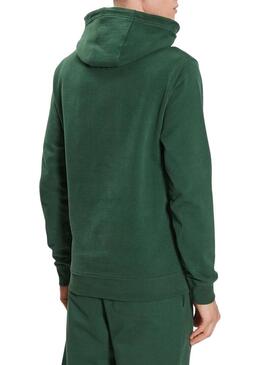 Felpa Tommy Jeans Arched Verde per Uomo