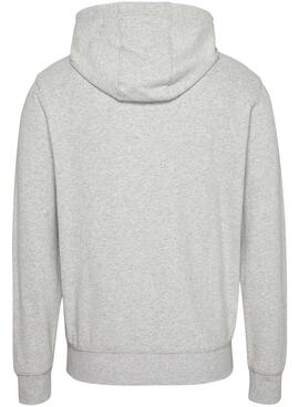 Felpa Tommy Jeans Arched Grigio per Uomo