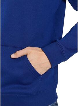 Felpa Tommy Jeans Fleece Blu per Uomo