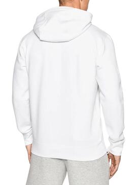 Felpa Tommy Jeans Fleece Bianco per Uomo