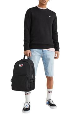 Felpa Tommy Jeans Light Nero per Uomo