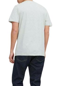 T-Shirt Jack & Jones Logo Bianco per Uomo
