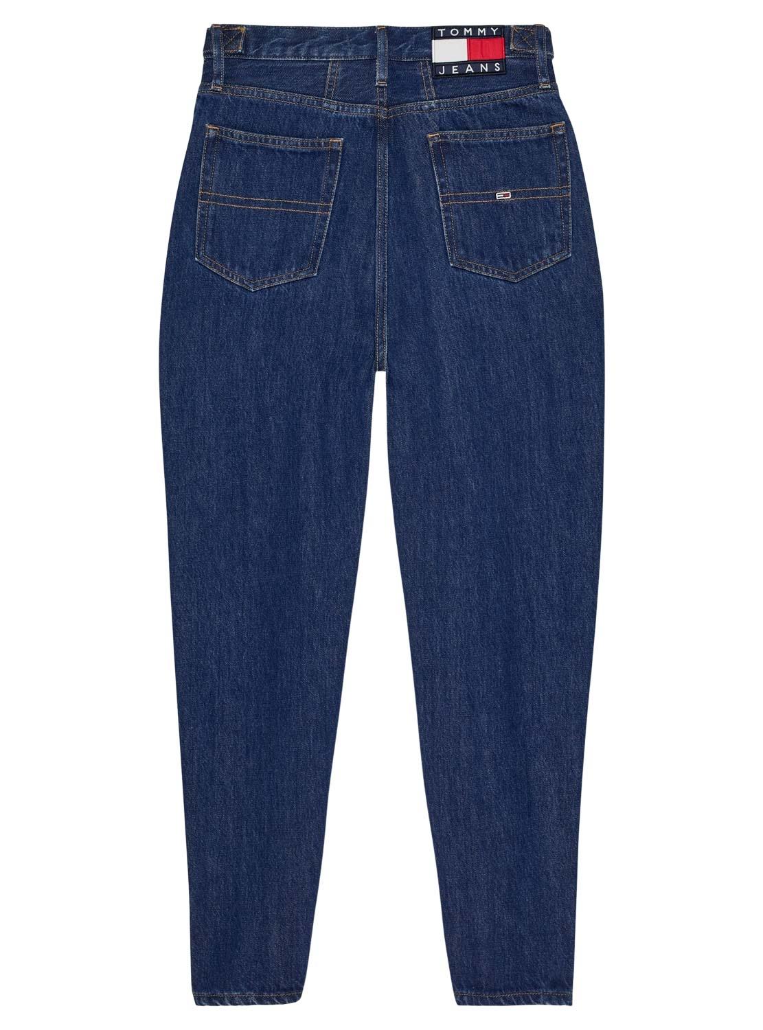 Pantaloni Jeans Tommy Jeans Mom Blu per Donna