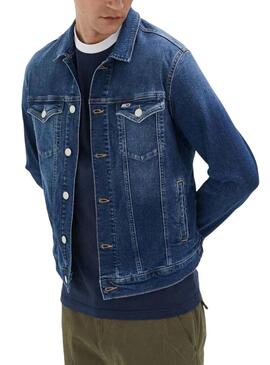 Giubbotto Tommy Hilfiger Denim Blu per Uomo