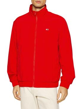 Giacca Tommy Jeans Essential Rosso per Uomo